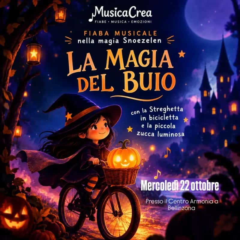 "Ka magia del buio con la Streghetta in bicicletta"