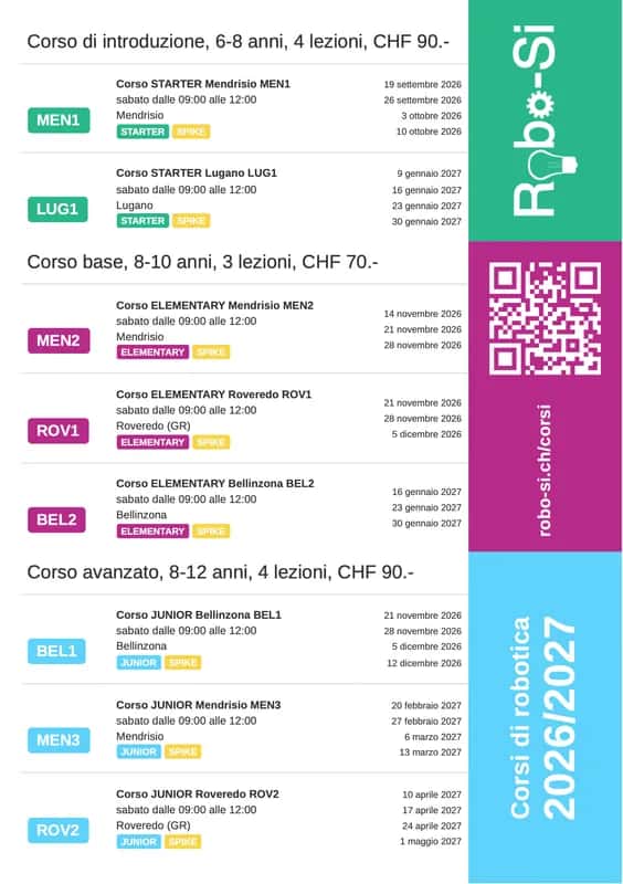 Corso di robotica JUNIOR