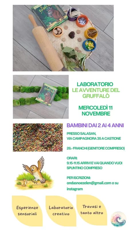 Laboratorio sensoriale a tema "Il Gruffalò"